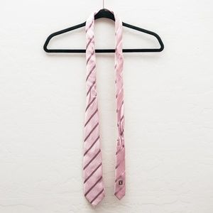 Louis Vuitton Mens Damier Cravate Pink Silk Tie